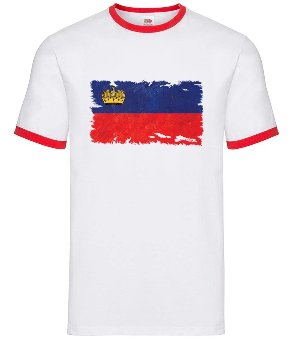 Liechtenstein Grunge Style Flag - Mens Wrestler - Vaduz City City Love Live