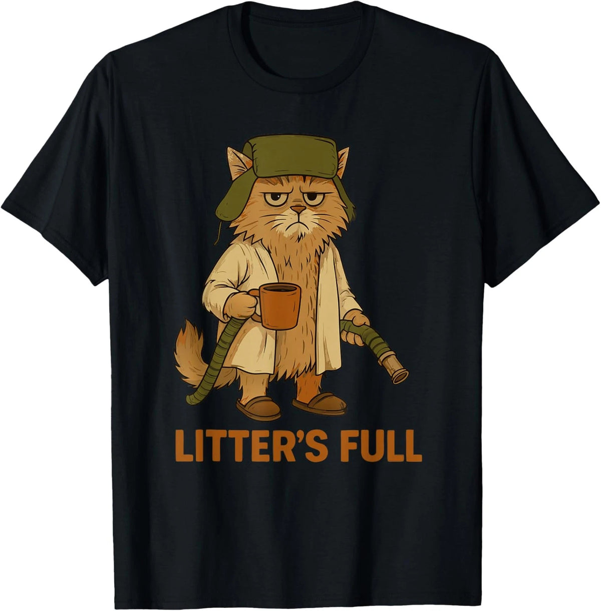Litter’s Full Funny Cat Lovers Christmas Xmas Funny Unisex T-Shirt Image 1 of 4