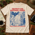 Cryptid National Parks Shirt Bigfoot Vintage Hiking Top Unisex Tee