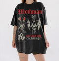 90s Mothman Tee - Goth Moth Cryptid Shirt - horror camping shirt Image 1 of 4