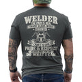 Welder The Pain is Real Those Scars were Earned - Welding ON BACK T-Shirt