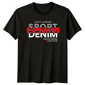 Mens Fashion Sport Denim Creative Mens T-Shirt Streetwear Birthday Gift For Him