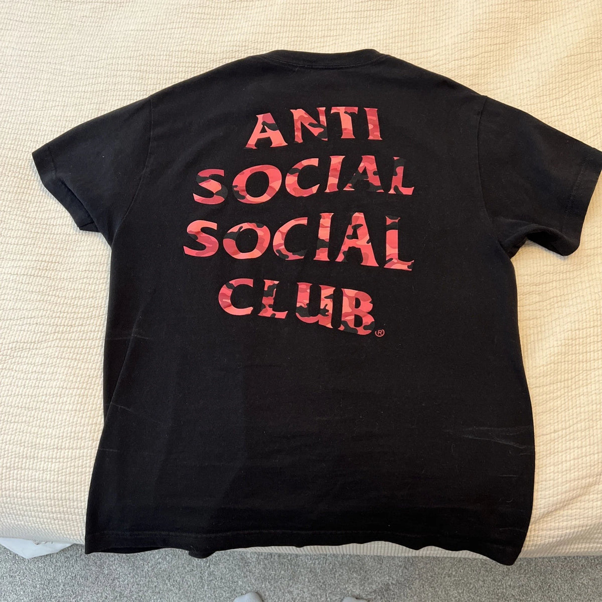 Anti Social Social Club Men's T-Shirt Red Camo Size Large ASSC Image 1 of 4