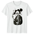 Mystical Skeleton Gothic Art Mens T-Shirt Womens Tee Graphic Unisex Top