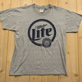 Vintage Y2K Miller Lite True Pilsner Beer Brewery High Life T-Shirt Size L Large