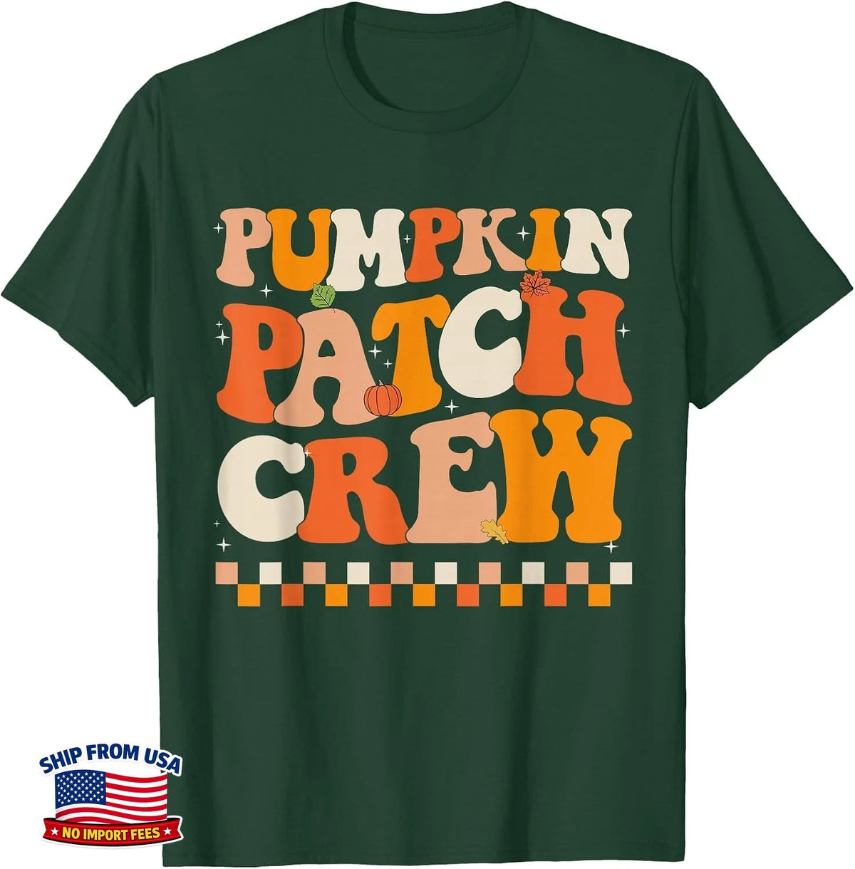Groovy Pumpkin Patch Crew Fall Halloween T-Shirt