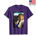 Funny Capybara Airline Pilot Cockpit Selfie T-Shirt Color Purple Image 1 of 3