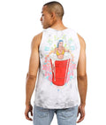 Men's Sullen Art Soloha White Grey Ice Wash Tank Top Tattoo Biker T-Shirt M-XL