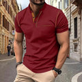 2024 Summer New Men's Short sleeved T-shirt Quick drying casual Polo shirt