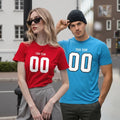 Personalized Print T-Shirts, Custom Cotton Tops Tee - Add Any Name/Number/Photo
