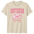 Southern Girly Womens T-Shirt Cowgirl Aesthetic Southern Birthday Gift For Her