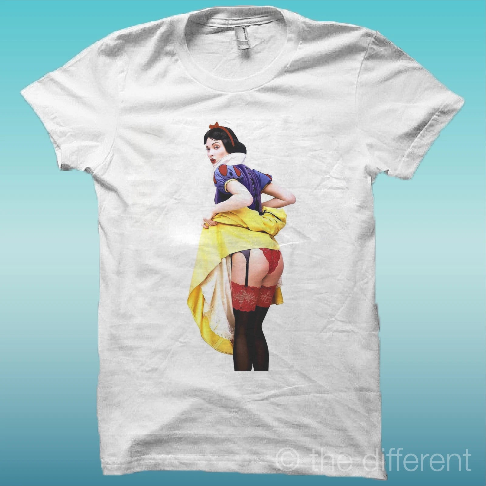 T-Shirt Uomo Sexy Biancaneve Bianco The Happiness Is Have My T-Shirt New