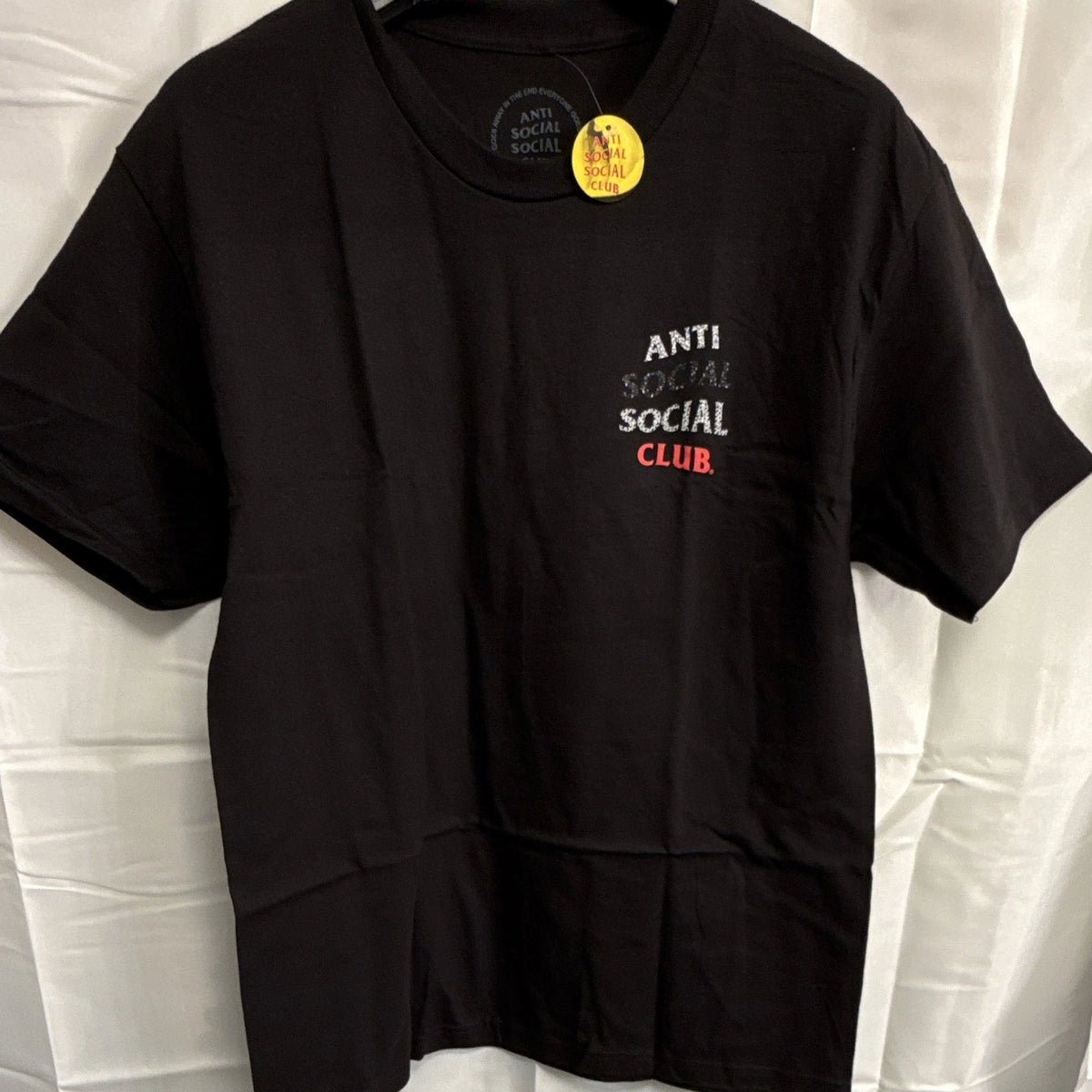 Anti Social Social Club Black Cement Graphic Crew Neck Short Sleeve Tee Size XL Image 1 of 4