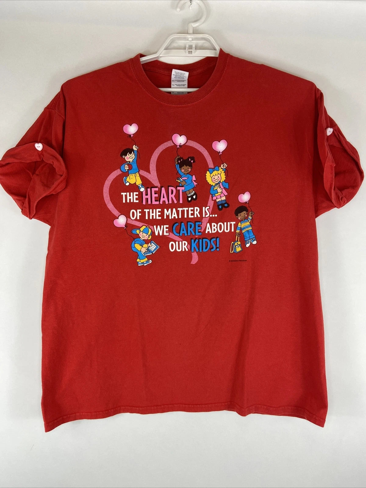 Back to School Teacher T-Shirt The Heart of the Matter is we Care about our Kids