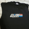 Vintage 90s GI Joe Logo Black Graphic Cut Sleeves Muscle T-Shirt Nostalgia Men L