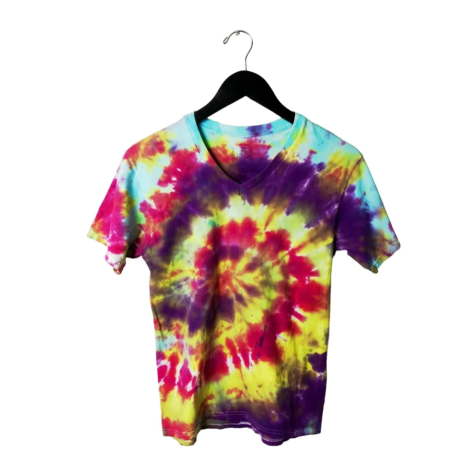 Hanes ComfortSoft Tie Dye T Shirt Adult Spiral Festival Tee Trendy Short Sleeve