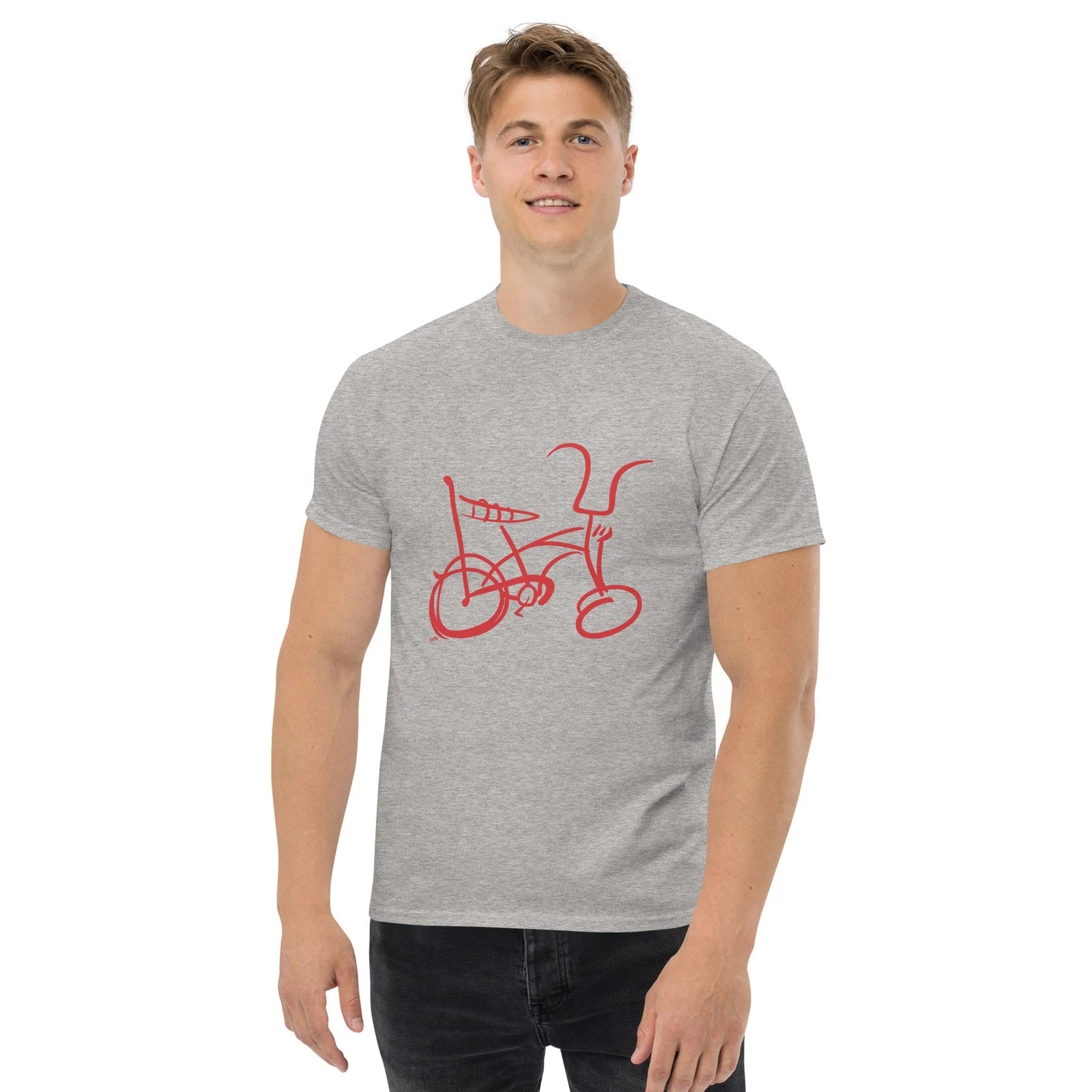 1970's Muscle Banana Seat Bicycle Sketch Unisex Classic Tee