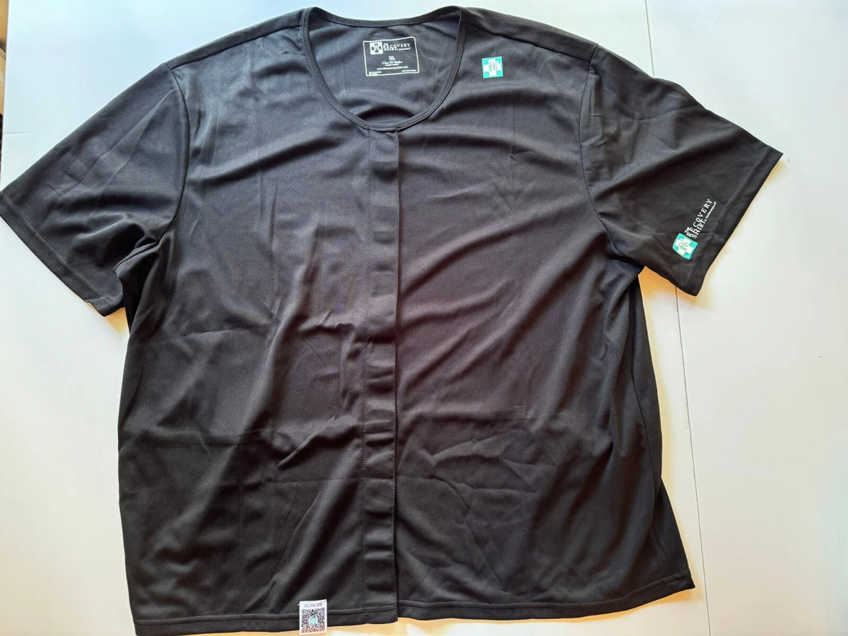 The Recovery Shirt by Heal In Comfort, black sz XL NWT