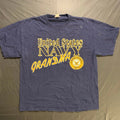 United States Navy Grandma T-Shirt Large Blue Military Graphic Cotton USA