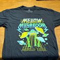 Mellow Mushroom - Black World Tour Graphic Logo Crew Neck Tee (M)