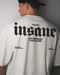 Men's INSANE Gym T-Shirt  Oversized Fitness Bodybuilding Streetwear Graphic Tee