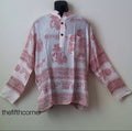 Hippie Hare Rama Om Ganesh Hindu Yoga Prayer T Shirt Kurta Top Unisex Handmade