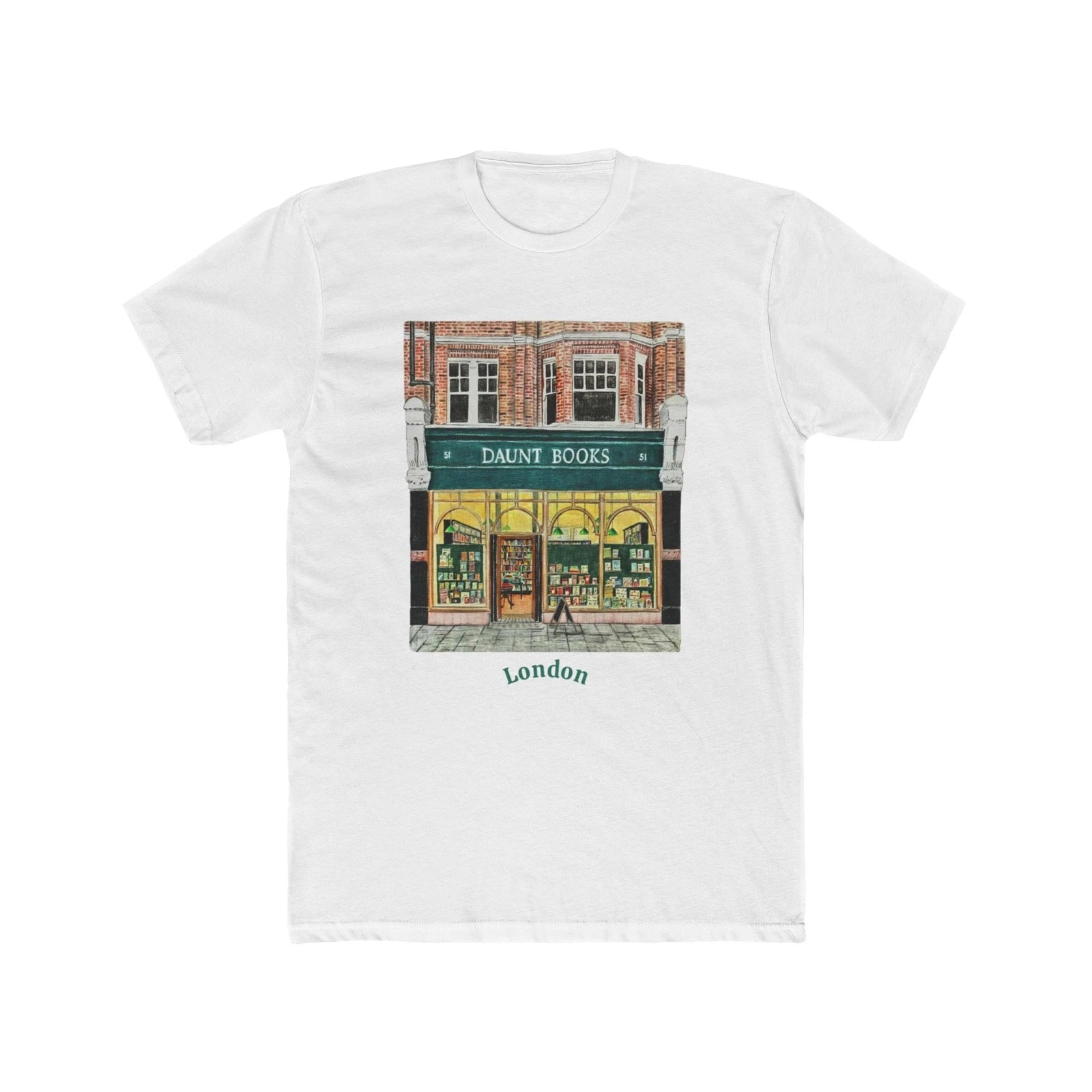 Daunt Books Bookstore London United Kingdom Men's Cotton Crew Tee