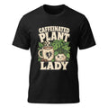 Caffeinated Plant Lady T-Shirt Coffee Lover Plant Lover Funny Graphic Tee Image 1 of 4