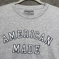 American Giant Made in USA Gray Crew Neck T Shirt Men’s L Heritage Workwear