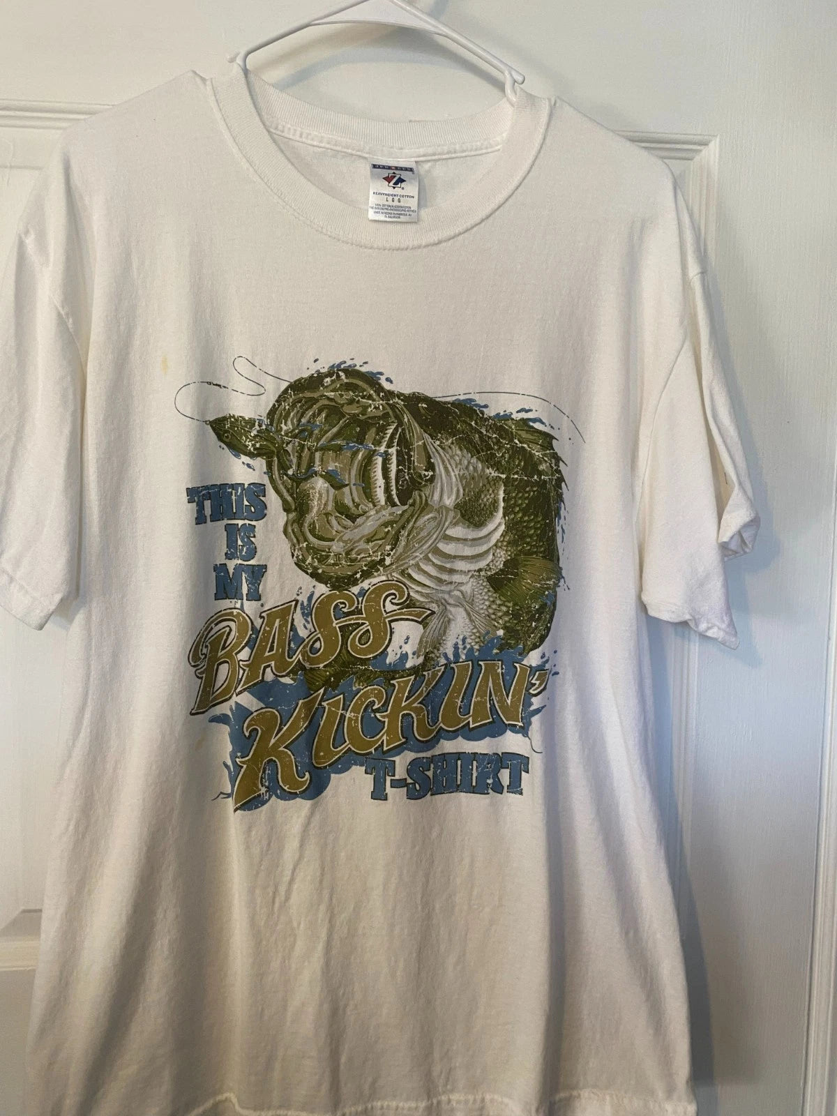 Bass Fishing T-Shirt - Mens - Sz Lg - GC