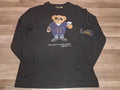 New NWT Polo Ralph Lauren 'Barista Bear' Ralph's Coffee Long Sleeve T-Shirt XS Image 1 of 4