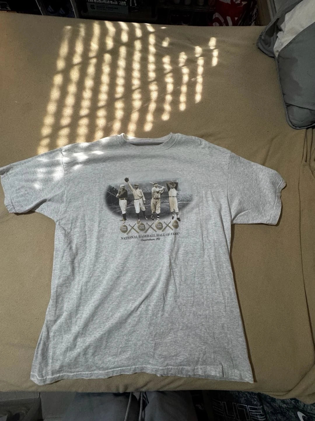 National Baseball Hall Of Fame T-Shirt Gray