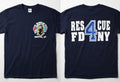 FDNY Rescue 4 Firefighter Rescue Graphic T Shirt