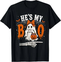 He's My Boo Cute Ghost Halloween Matching Couple T-Shirt unisex T-Shirt