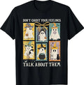 Retro Halloween Mental Health Don't Ghost Your Feelings T-Shirt