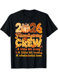 Friendsgiving Crew Crazy Loud Whole Lotta Love Thanksgiving Graphic Unisex Tee Image 1 of 4