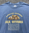 Vintage Monterey Bay Aquarium T-Shirt Mens XL Blue Sea Otter Marine Nature 90s