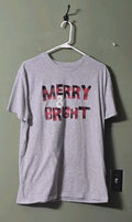 target wondershop Grey Merry and Bright graphic tee mens Size L Sleepwear Shirt