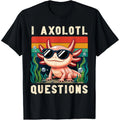 I Axolotl Questions Adults Youth Kids Retro Axolotl T-Shirt