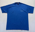 VTG Fruit Of The Loom T Shirt Mens Large Blue Wine A Little You'll Feel Better