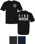Fire Rescue Double Side Printed T-Shirt | Firefighter Honor First Responder Tees