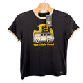 NEW Life is Good Crusher Tee Mens Large Ringer T-Shirt Black Van Life 148927
