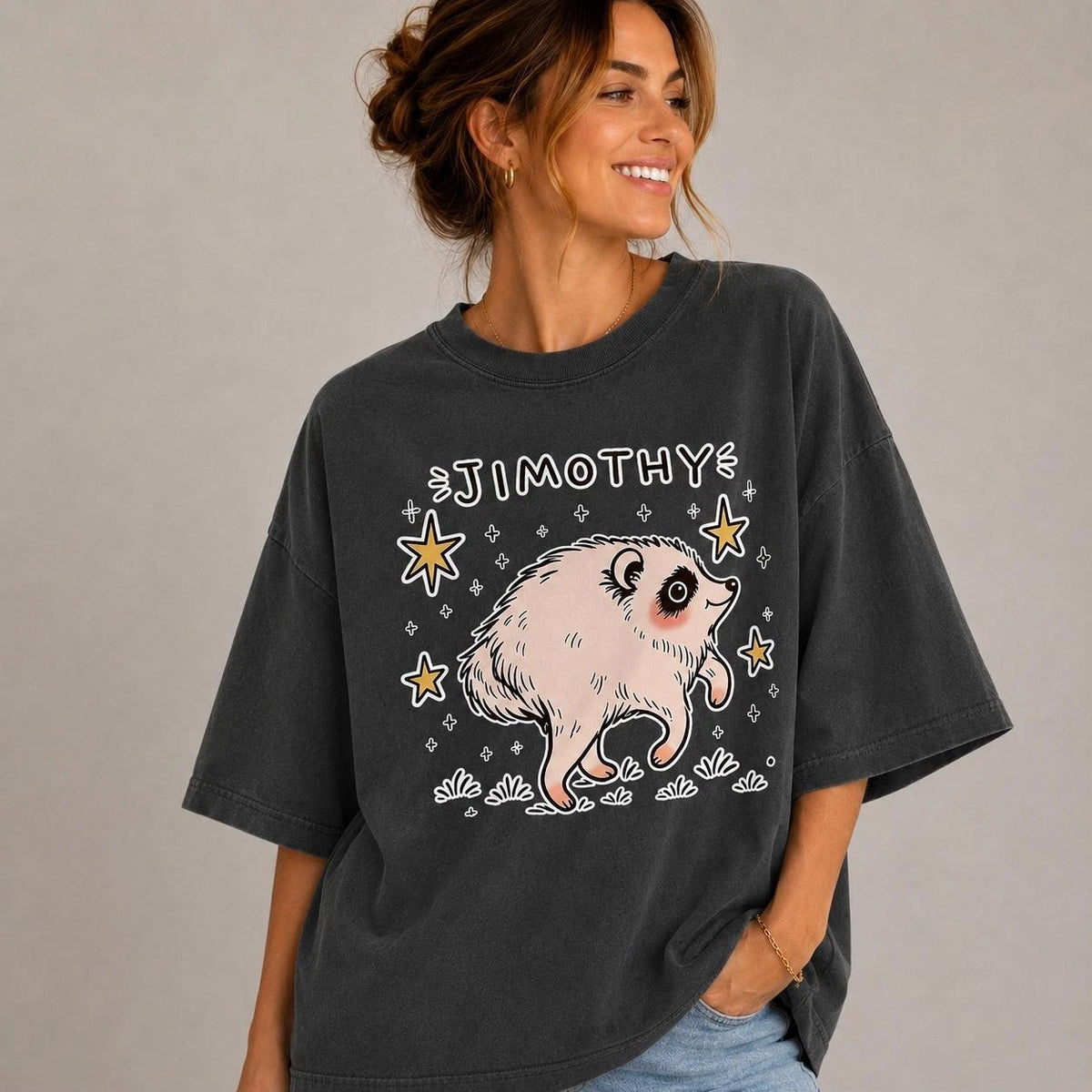 Funny Raccoon Shirt Jimothy Raccoon Cute Trash Panda Meme Animal Lover Gift Tee