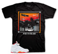 T-Shirt To Match AJ Retro 5 Sunset Fire Red Sneakers -  World Tees