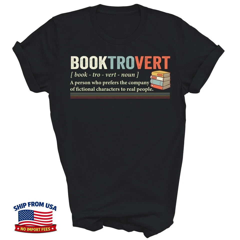 Booktrovert Definition Librarian Book Reading Unisex T-Shirt