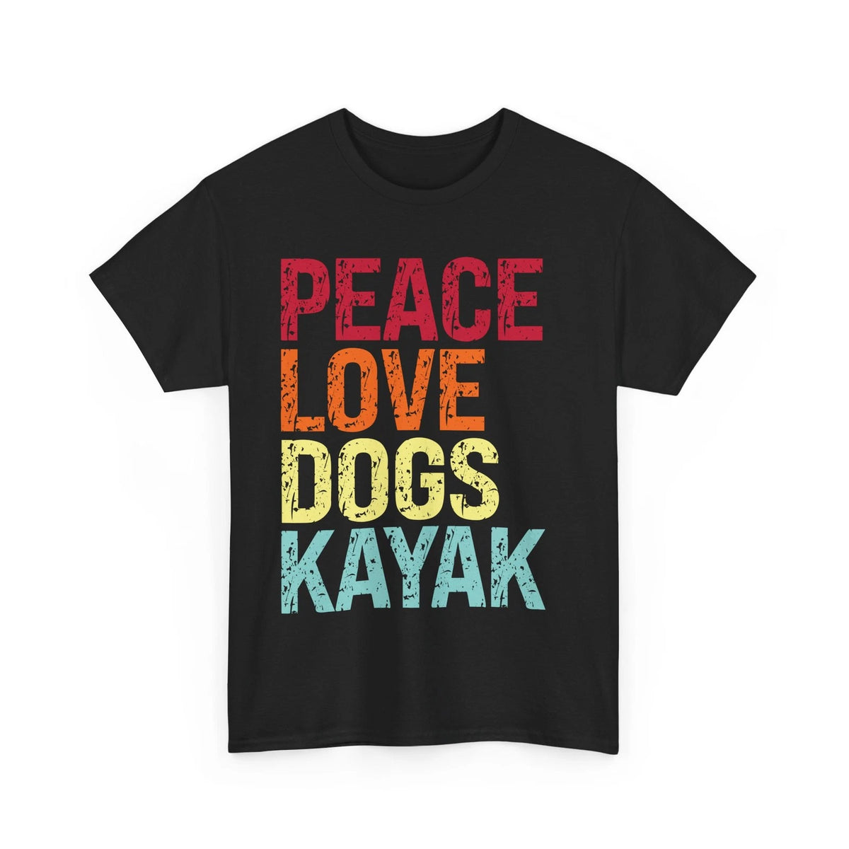 Peace Love Dogs Kayak Shirt, Kayaker Kayaking Lovers Women Men Shirt