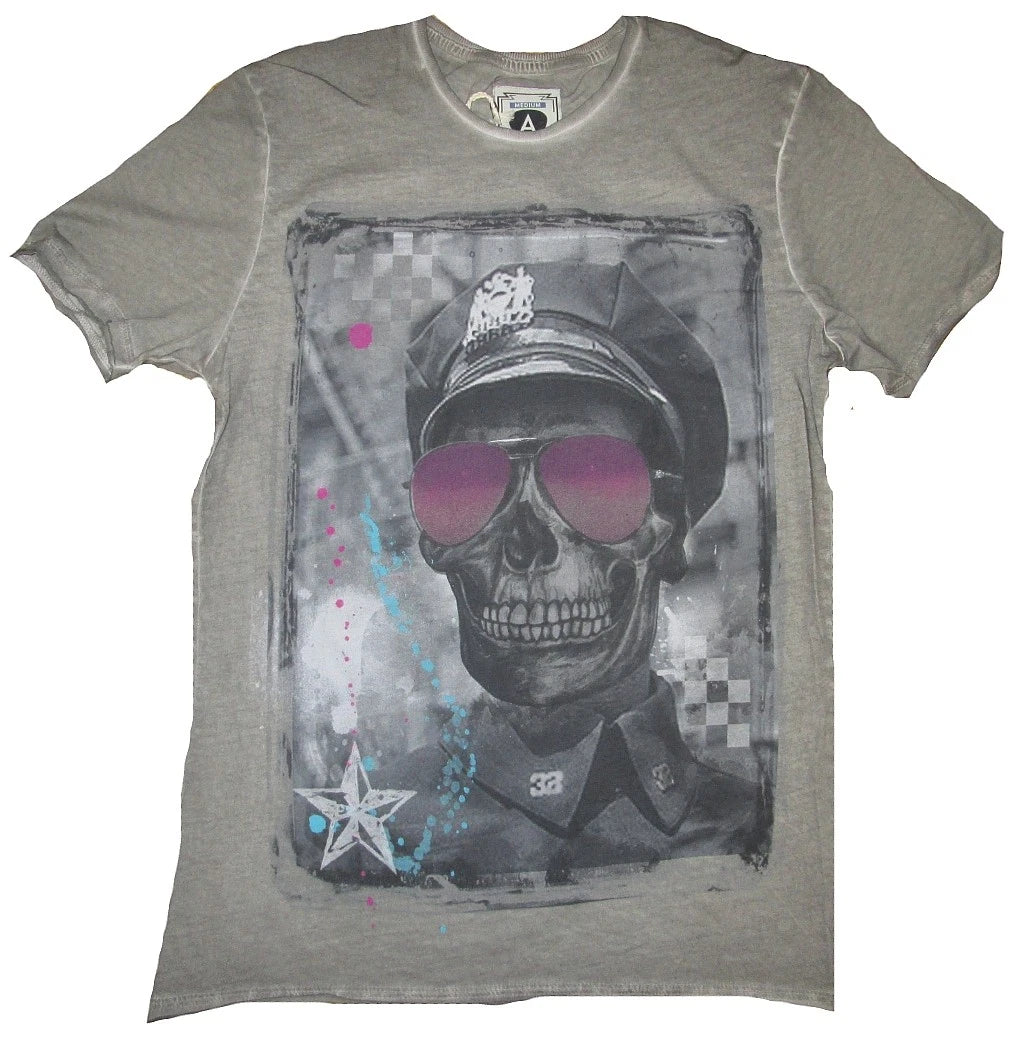 Cool Amplified New York Skull Rock Star VIP Biker T-Shirt M