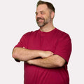 Men's Crew Neck Bamboo Viscose T-Shirts Big Boy Bamboo Sizes S-8XL