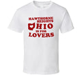 Hawthorne Ohio is for lovers heights t shirt