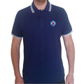 The Who Target Logo Polo Shirt Navy Blue Official Mod Rock Band Merch S-2XL